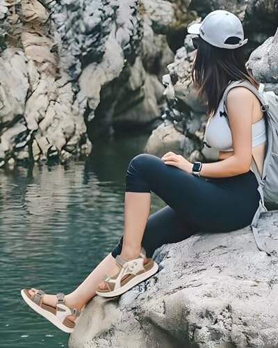 KuaiLu Women's Orthopedic Walking Sandals for Recovery and Comfort Outdoor Hiking
| KuaiLu Adjustable Strap Thick Cushi